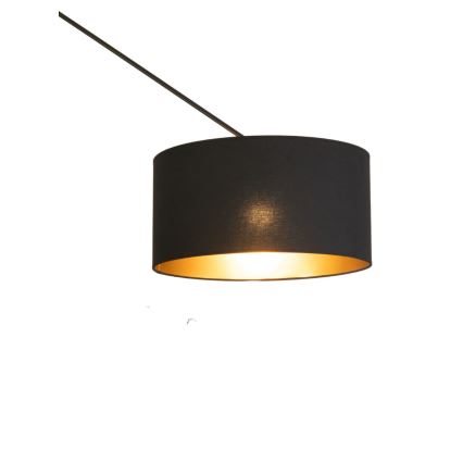 LED justerbar stangpendel GORTA 1xE27/60W/230V sort/guld