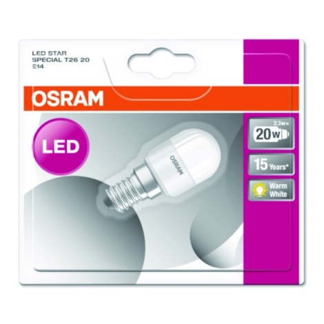 LED-køleskabspære STAR E14/2,3W/230V - Osram | Lampemania