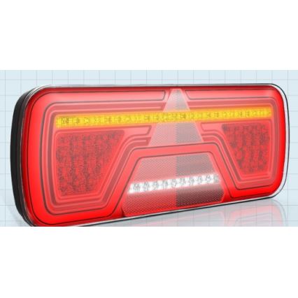 LED Kombinationslygte m. dynamisk blinklys LED/10-30V IP67 højre