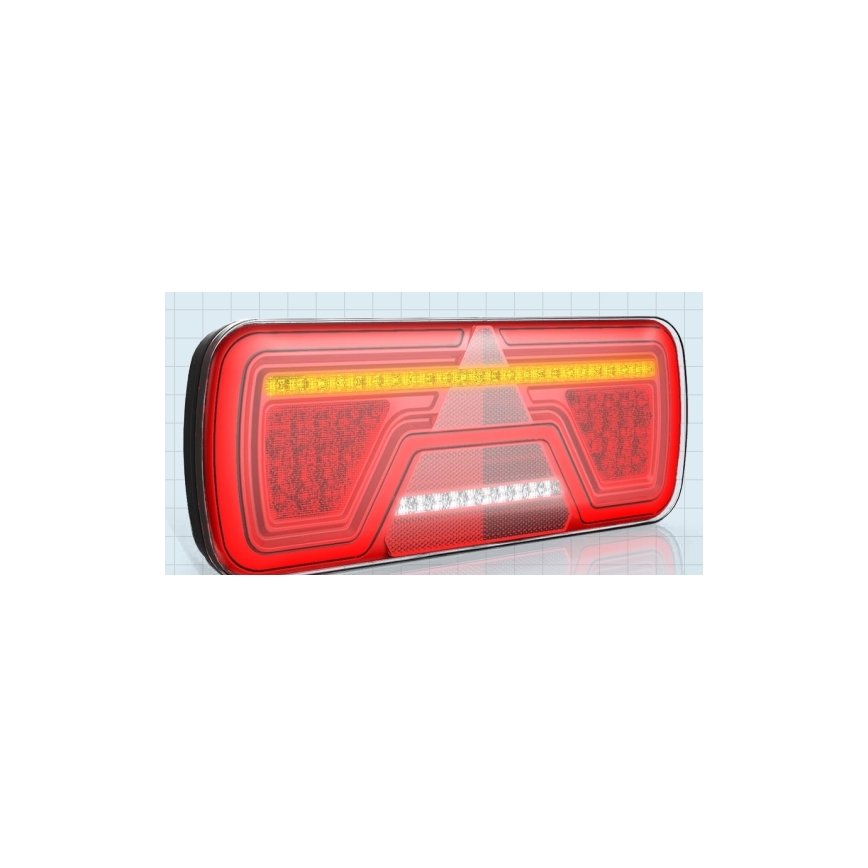 LED Kombinationslygte m. dynamisk blinklys LED/10-30V IP67 højre