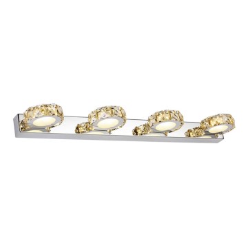 LED Krystal væglampe CHAMPAGNE 4xLED/3W/230V