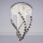 LED krystalloftlampe NAURU LED/30W/230V Ø 40 cm blank krom/sort + fjernbetjening