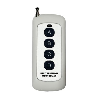 LED krystalloftlampe NAURU LED/30W/230V Ø 40 cm blank krom/sort + fjernbetjening
