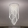 LED krystalloftlampe NAURU LED/30W/230V Ø 60 cm poleret krom + fjernbetjening
