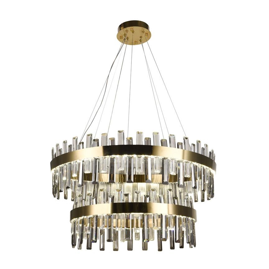 LED Dæmpbar krystal pendel på snor LED/190W/230V 3000-6500K + fjernbetjening
