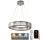 LED Krystalpendel dæmpbar LED/40W/230V 3000-6500K skinnende krom + fjernbetjening