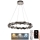 LED Krystalpendel dæmpbar LED/40W/230V 3000-6500K skinnende krom + fjernbetjening