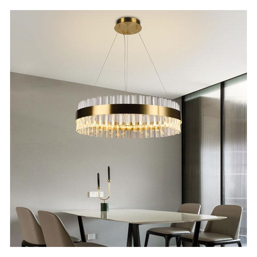 LED krystalpendel dæmpbar LED/40W/230V 3000-6500K + fjernbetjening