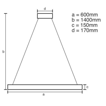 LED krystalpendel dæmpbar LED/40W/230V 3000-6500K + fjernbetjening