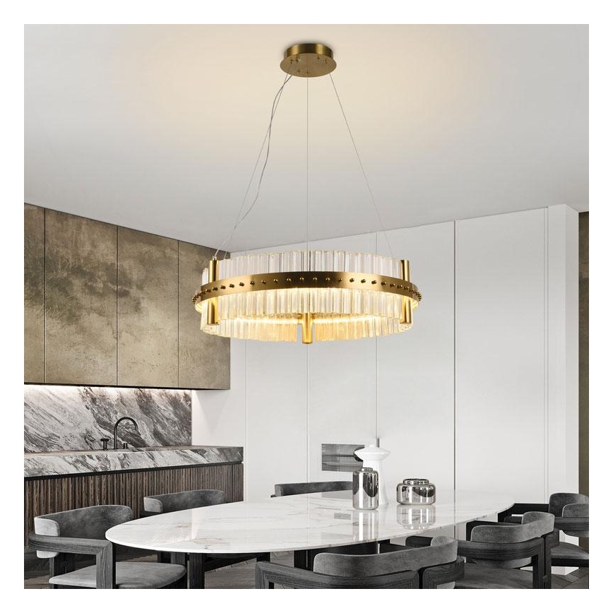 LED krystalpendel dæmpbar LED/40W/230V 3000-6500K + fjernbetjening