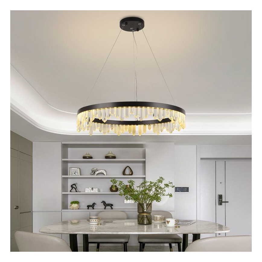 LED krystalpendel dæmpbar LED/40W/230V 3000-6500K + fjernbetjening
