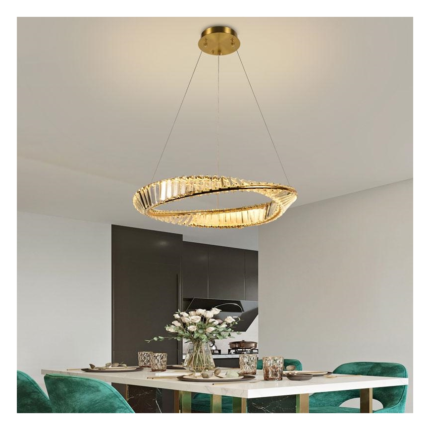 LED krystalpendel dæmpbar LED/40W/230V 3000-6500K + fjernbetjening