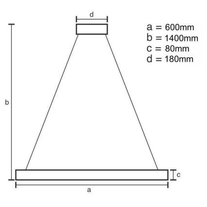 LED krystalpendel dæmpbar LED/40W/230V 3000-6500K + fjernbetjening