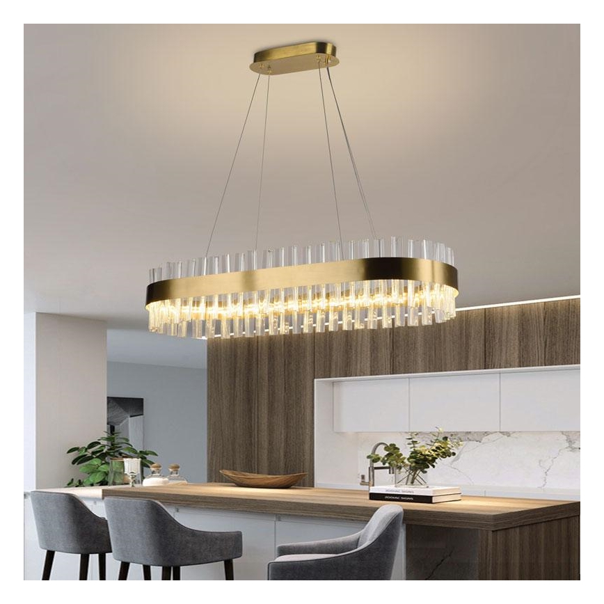 LED krystalpendel dæmpbar LED/45W/230V 3000-6500K + fjernbetjening