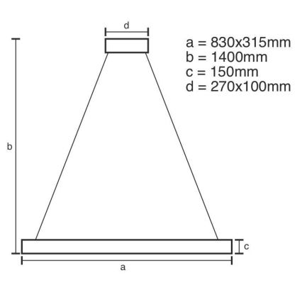 LED krystalpendel dæmpbar LED/45W/230V 3000-6500K + fjernbetjening