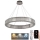 LED Krystalpendel dæmpbar LED/50W/230V 3000-6500K skinnende krom + fjernbetjening