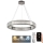 LED Krystalpendel dæmpbar LED/50W/230V 3000-6500K skinnende krom + fjernbetjening