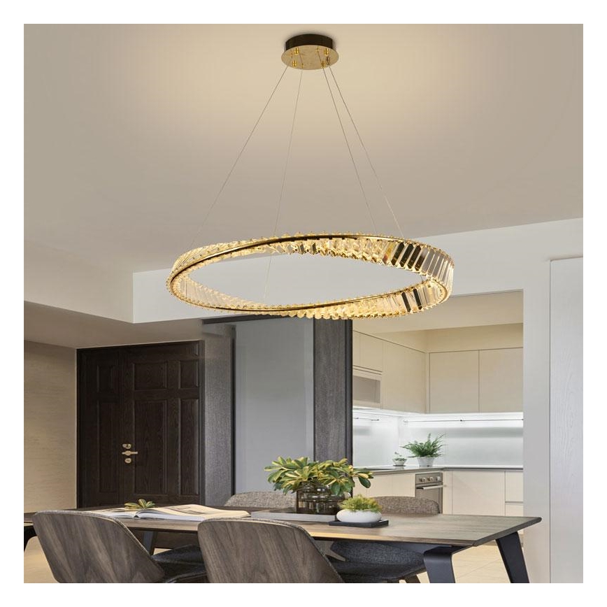 LED krystalpendel dæmpbar LED/50W/230V 3000-6500K + fjernbetjening