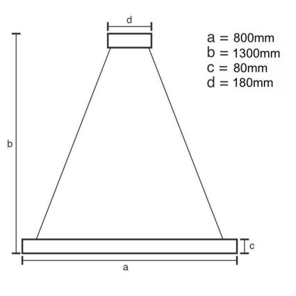 LED krystalpendel dæmpbar LED/50W/230V 3000-6500K + fjernbetjening