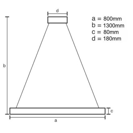 LED krystalpendel dæmpbar LED/50W/230V 3000-6500K + fjernbetjening