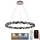 LED Krystalpendel dæmpbar LED/55W/230V 3000-6500K skinnende krom + fjernbetjening