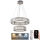 LED Krystalpendel dæmpbar LED/65W/230V 3000-6500K skinnende krom + fjernbetjening