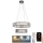 LED Krystalpendel dæmpbar LED/65W/230V 3000-6500K skinnende krom + fjernbetjening