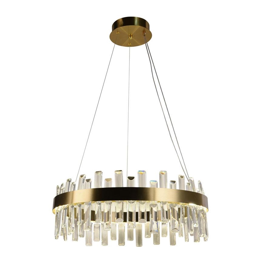 LED Dæmpbar krystal pendel på snor LED/80W/230V 3000-6500K + fjernbetjening