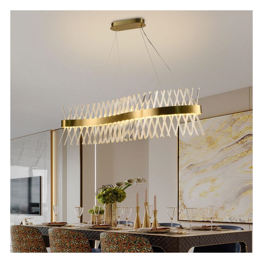 LED krystalpendel dæmpbar LED/95W/230V 3000-6500K + fjernbetjening