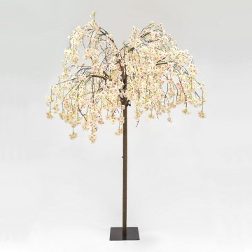 LED Kunstigt og dekorativt juletræ CHERRY TREE 288xLED/230V 2,5 m kirsebær