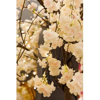 LED Kunstigt og dekorativt juletræ CHERRY TREE 288xLED/230V 2,5 m kirsebær