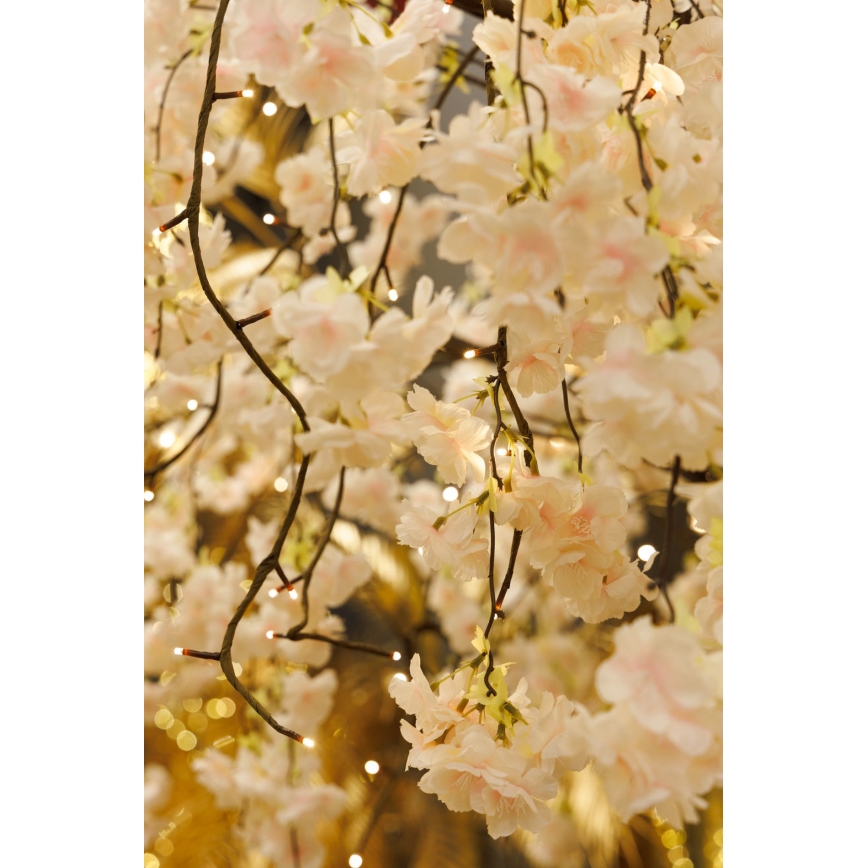 LED Kunstigt og dekorativt juletræ CHERRY TREE 288xLED/230V 2,5 m kirsebær