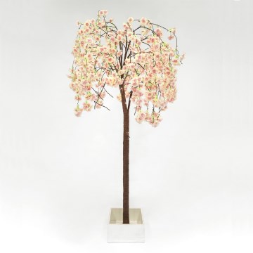 LED Kunstigt og dekorativt juletræ CHERRY TREE 84xLED/230V 1,7 m kirsebær