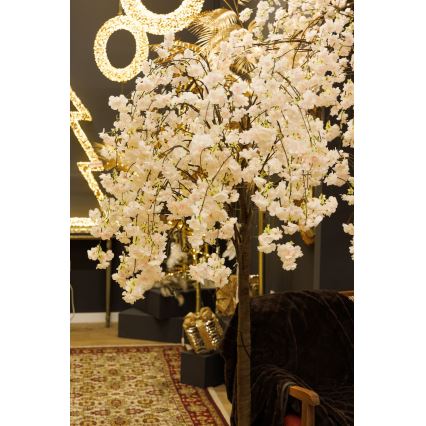LED Kunstigt og dekorativt juletræ CHERRY TREE 84xLED/230V 1,7 m kirsebær