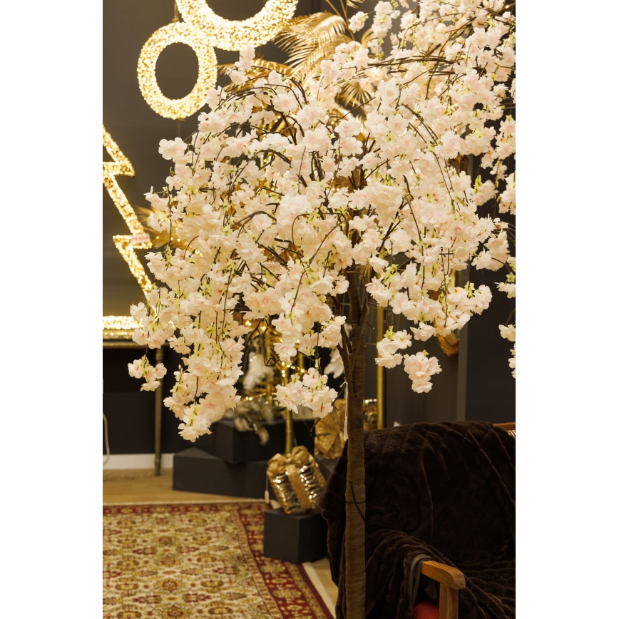 LED Kunstigt og dekorativt juletræ CHERRY TREE 84xLED/230V 1,7 m kirsebær