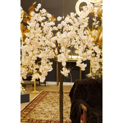 LED Kunstigt og dekorativt juletræ CHERRY TREE 84xLED/230V 1,7 m kirsebær