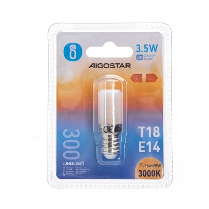 LED køleskabspære T18 E14/3,5W/230V 3000K - Aigostar