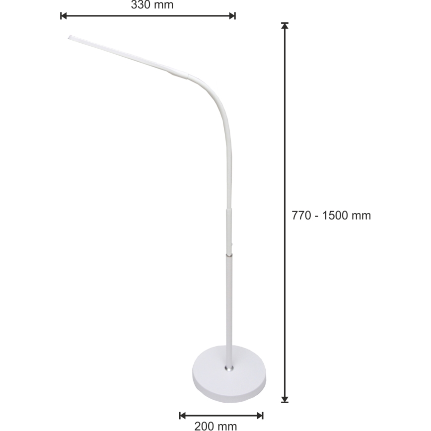 LED lampe dæmpbar 3-i-1 LED/10W/230V 3000/4000/6000K CRI 90 hvid