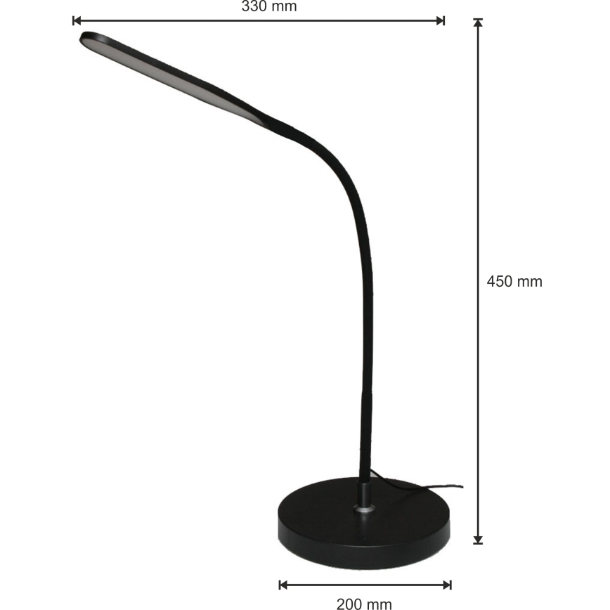 LED lampe dæmpbar 3-i-1 LED/10W/230V 3000/4000/6000K CRI 90 sort