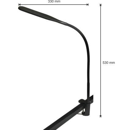 LED lampe dæmpbar 3-i-1 LED/10W/230V 3000/4000/6000K CRI 90 sort