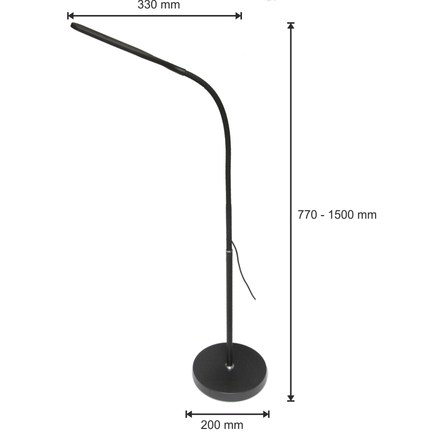 LED lampe dæmpbar 3-i-1 LED/10W/230V 3000/4000/6000K CRI 90 sort