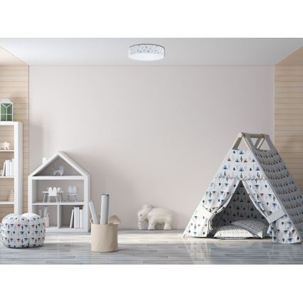 LED loftlampe dæmpbar SMART GALAXY KIDS LED/24W/230V 3000-6500K prikker farverig + fjernbetjening