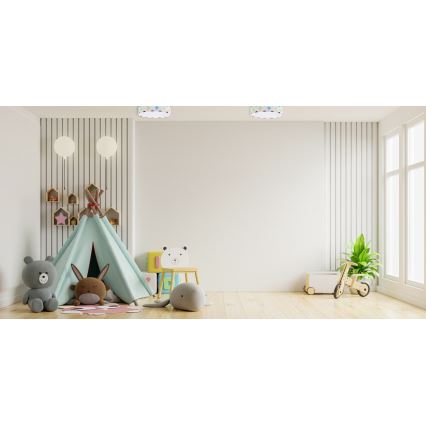 LED loftlampe dæmpbar SMART GALAXY KIDS LED/24W/230V 3000-6500K prikker farverig + fjernbetjening