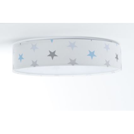 LED loftlampe dæmpbar SMART GALAXY KIDS LED/24W/230V 3000-6500K stjerner hvid/grå/blå + fjernbetjening