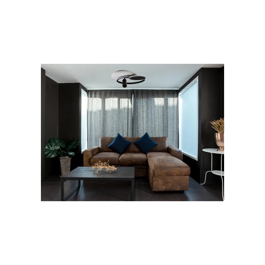 LED loftlampe dæmpbar LED/65W/230V 3000-6500K hvid/sort + fjernbetjening