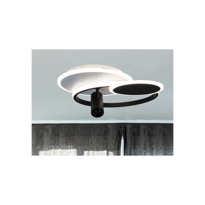 LED loftlampe dæmpbar LED/65W/230V 3000-6500K hvid/sort + fjernbetjening