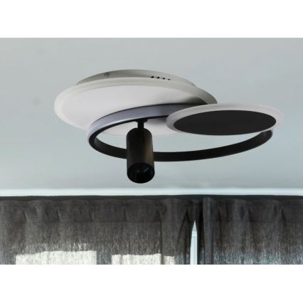 LED loftlampe dæmpbar LED/65W/230V 3000-6500K hvid/sort + fjernbetjening