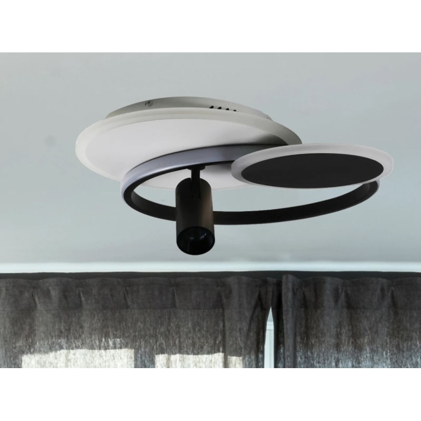 LED loftlampe dæmpbar LED/65W/230V 3000-6500K hvid/sort + fjernbetjening