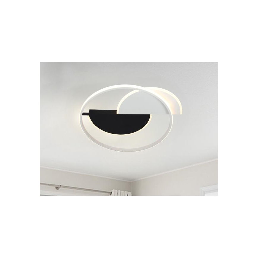 LED loftlampe dæmpbar LED/70W/230V 3000-6500K hvid/sort + fjernbetjening