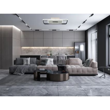 LED loftlampe dæmpbar LED/75W/230V 3000-6500K hvid/sort + fjernbetjening